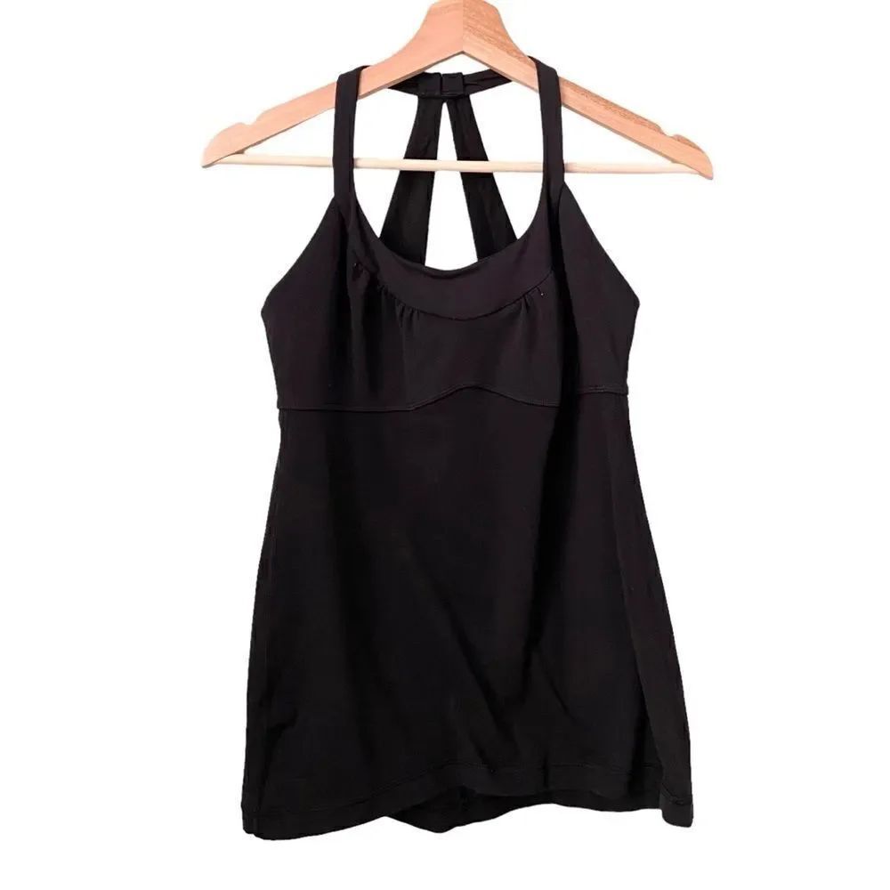 Lululemon Black Halter Back Black Top in Size Medium ***SEE MEASUREMENTS***